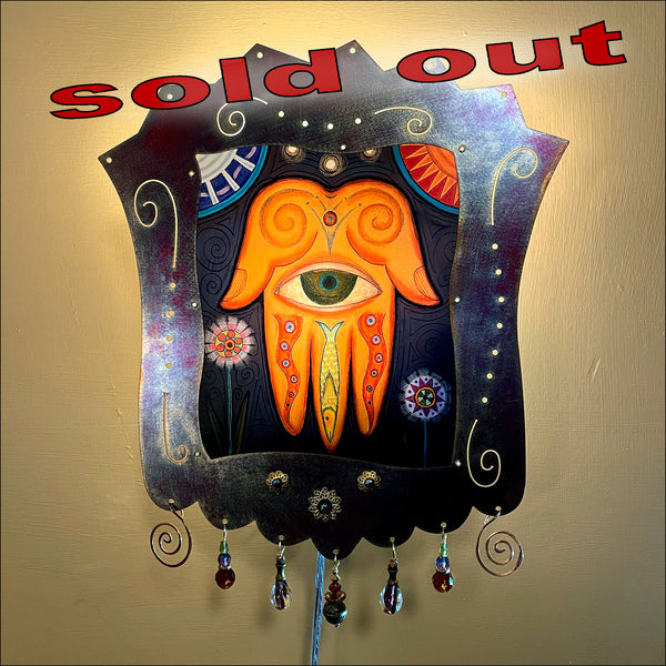 Hamsa Sconce - copper - SOLD OUT