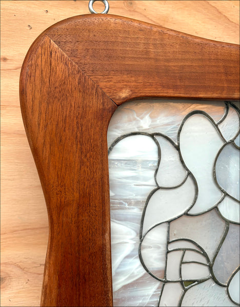 Nature Girl Stained Glass panel