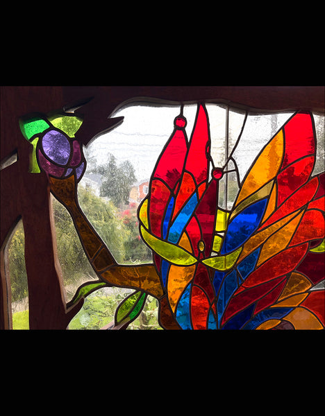 "The Firebird" Stained Glass panel