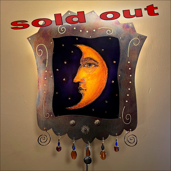 Yellow Moon Sconce - copper - SOLD OUT