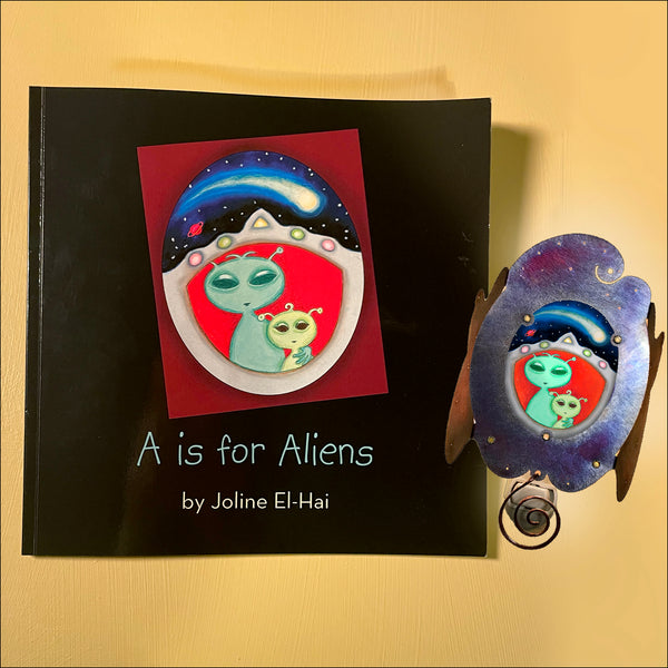 Set A: ABC Book with  Alien Friends Luminette nightlight