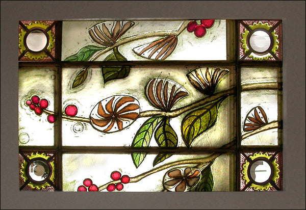Coffee Flower door window
