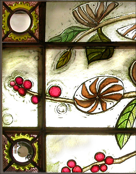 Coffee Flower door window