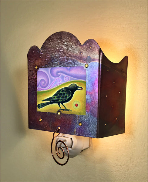 Crow with Berry Luminette - SOLD OUT