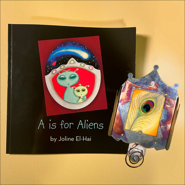Set F: ABC book with Peacock Feather Luminette nightlight - SOLD OUT