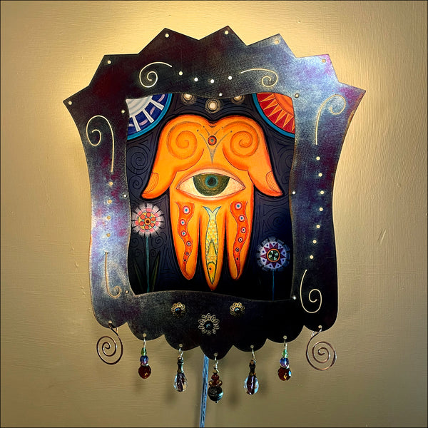 Hamsa Sconce - copper - SOLD OUT