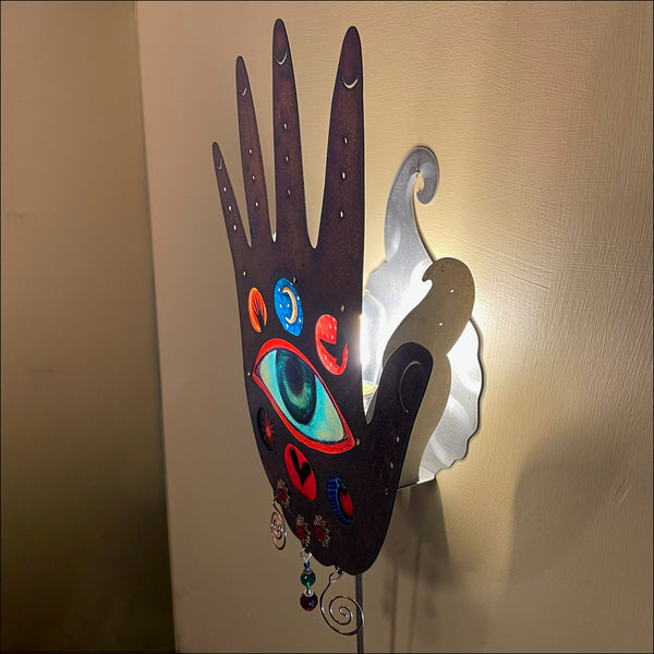 Hand Sconce (with Eye) - copper
