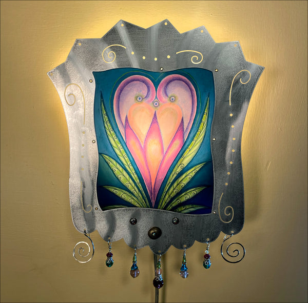 Heartflower Sconce - alum - SOLD OUT