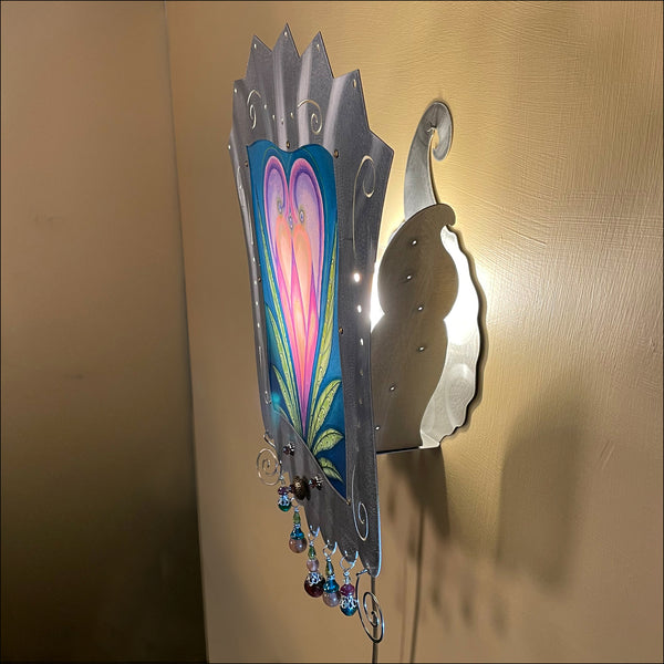 Heartflower Sconce - alum - SOLD OUT