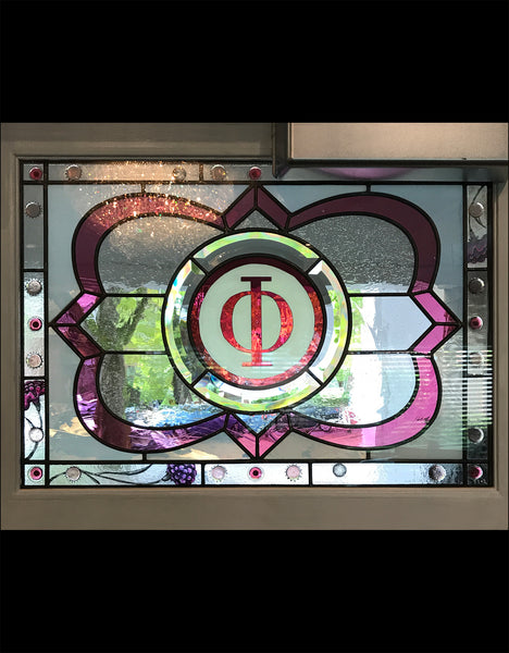 Phi Mu Sorority door windows