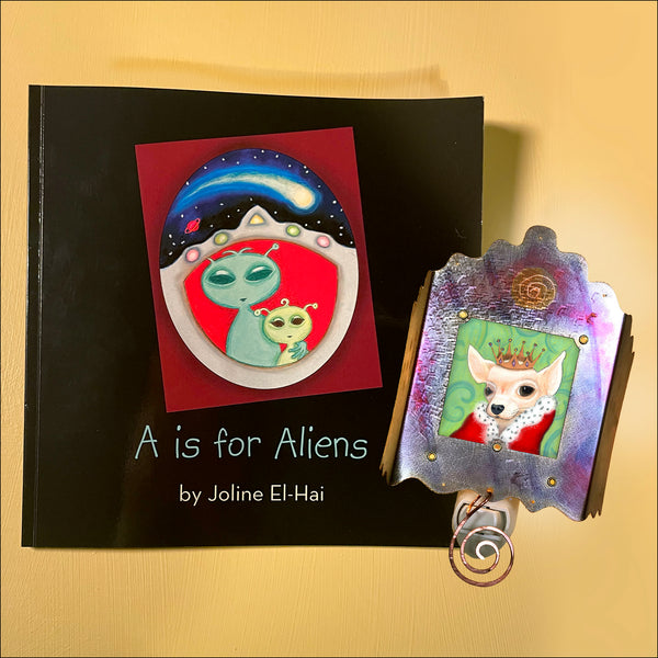 Set Q: ABC book with Royal Pup Luminette nightlight