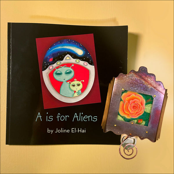 Set R: ABC book with Rose Luminette nightlight