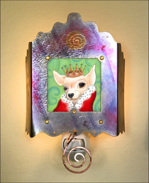 Set Q: ABC book with Royal Pup Luminette nightlight