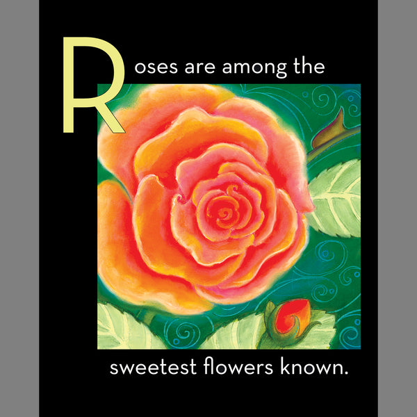 Set R: ABC book with Rose Luminette nightlight