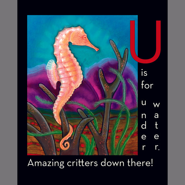 Set U: ABC book with Seahorse Luminette nighlight
