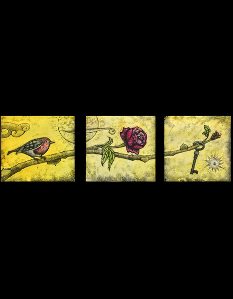 Wind in the Willows Triptych