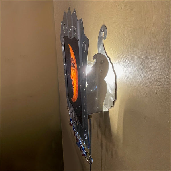 Yellow Moon Sconce - aluminum frame - SOLD OUT
