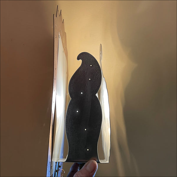 Hamsa Sconce - aluminum -  SOLD OUT