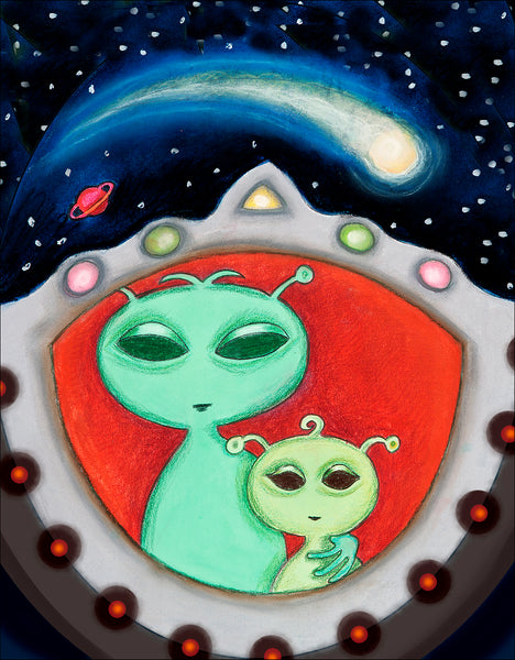 Alien Friends Print