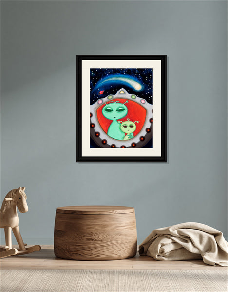 Alien Friends Print