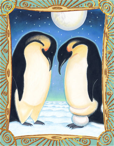 Emperor Penguin Card