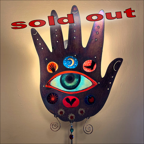 Hand Sconce (with Eye) - copper - SOLD OUT