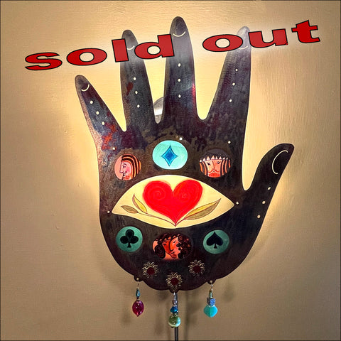 Heart in Hand Sconce - copper - SOLD OUT