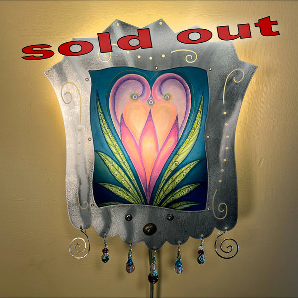 Heartflower Sconce - alum - SOLD OUT