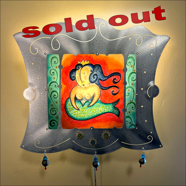 Mermaid Sconce - alum - SOLD OUT