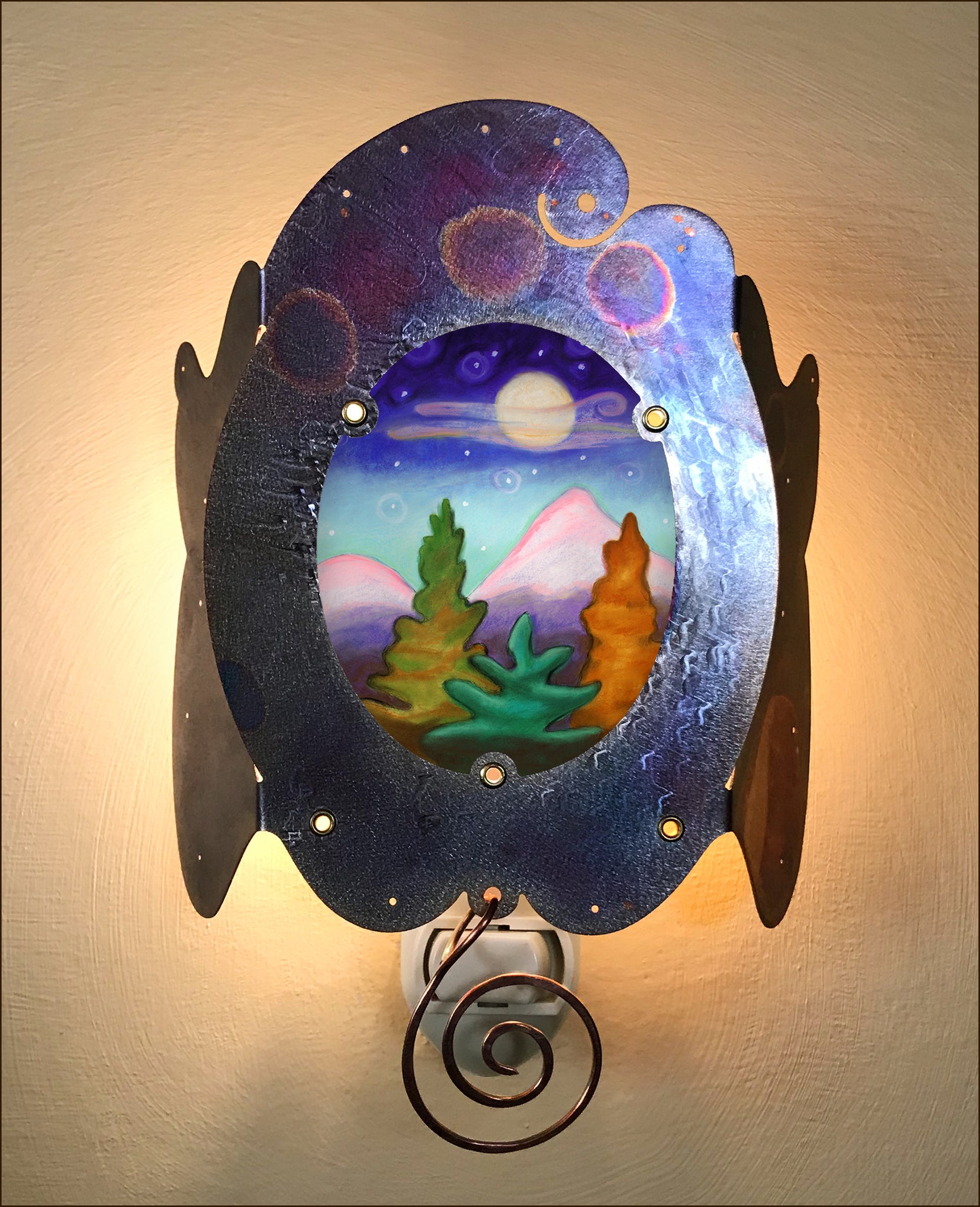 Mountain Sunset Luminette - 2 LEFT