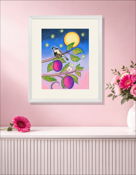 Plum Tree Moon Print