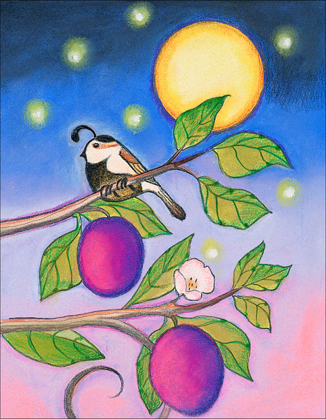 Plum Tree Moon Print