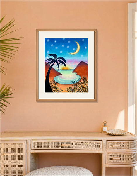 Tropical Beach Print