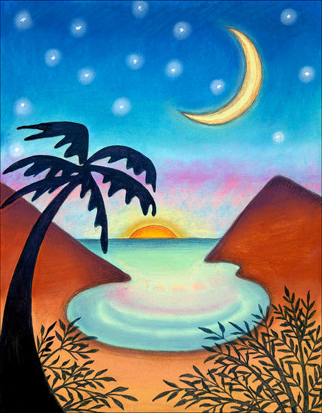 Tropical Beach Print