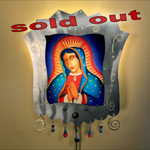 Virgin of Guadalupe Sconce - alum