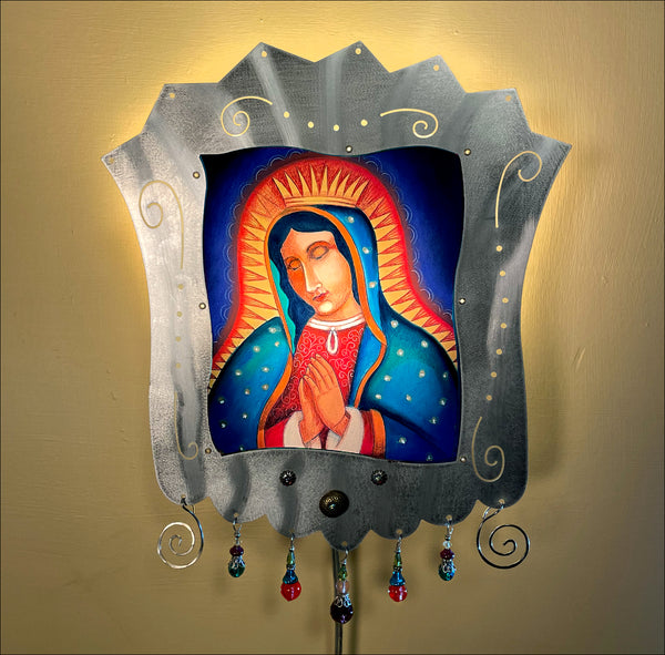 Virgin of Guadalupe Sconce - alum