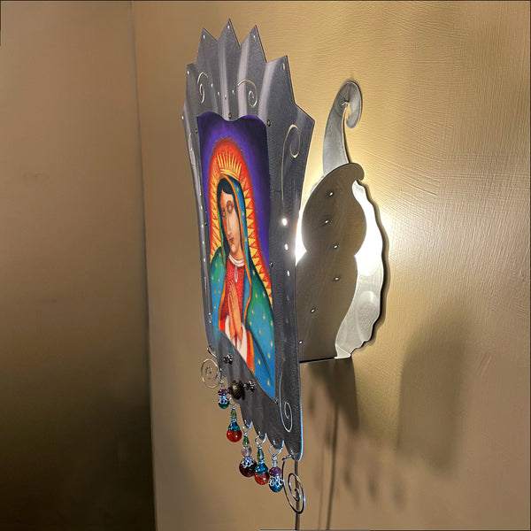 Virgin of Guadalupe Sconce - alum