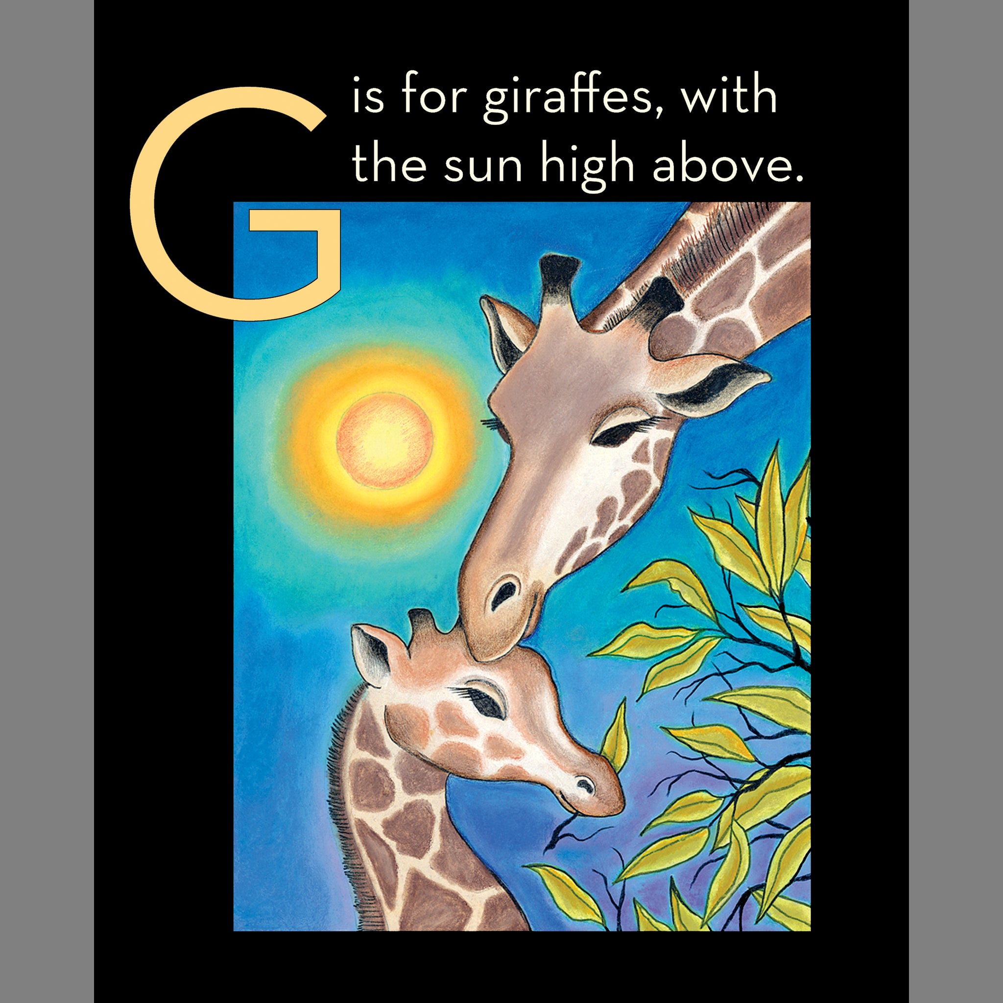 Set G: ABC book with Giraffe Family Luminette nightlight