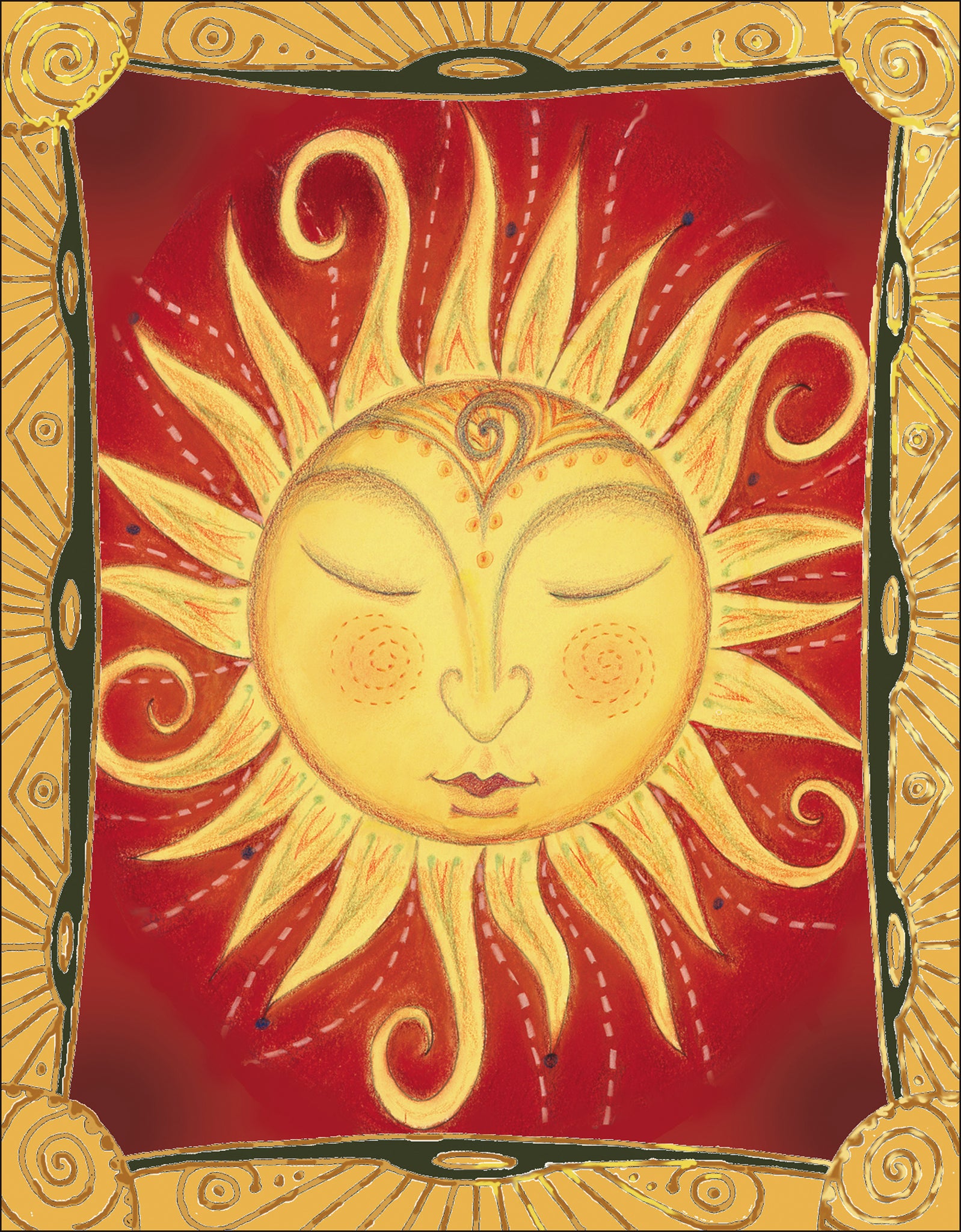 Indian Sun Notecard