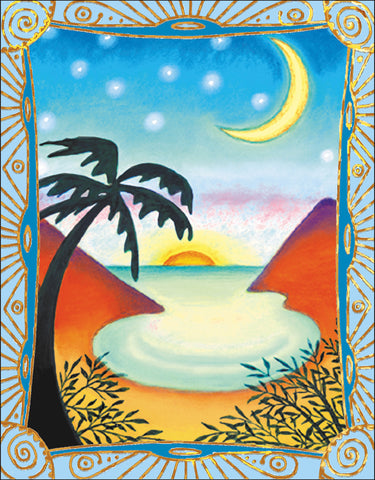 Tropical Beach Card