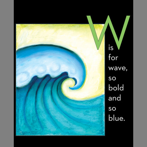 Set W: ABC book with Wave Luminette nightlight