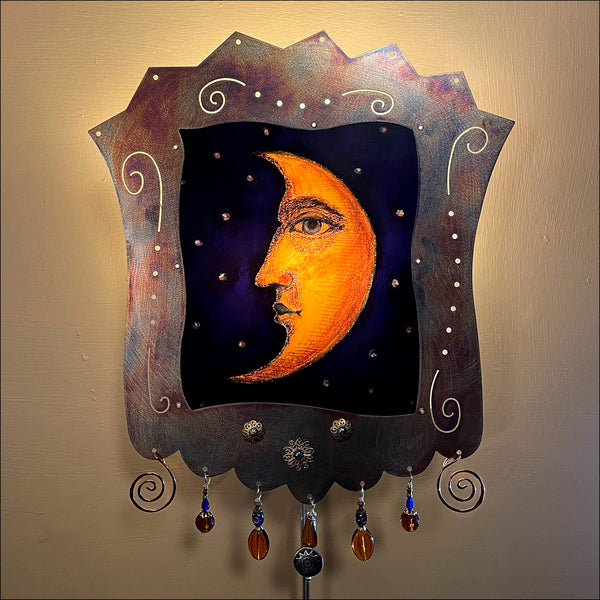 Yellow Moon Sconce - copper - SOLD OUT
